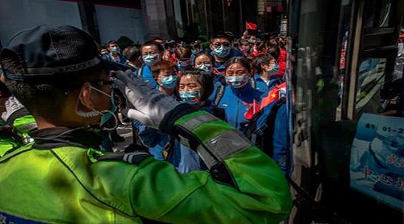Wuhan dice adiós a los médicos que fueron hasta allá para luchar contra el coronavirus
