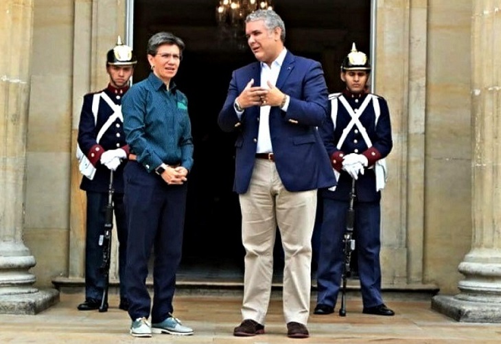 Duque aclaró ¡"Yo soy el Presidente de la República"! y miró a alcaldesa de Bogotá