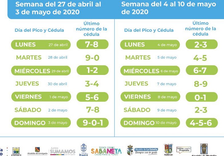 Medellín unifica su Pico y Cédula con todos sus municipios vecinos