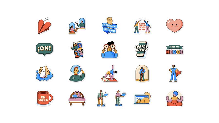 WhatsApp y la OMS lanzan “Juntos en casa”, una nueva colección de “stickers”