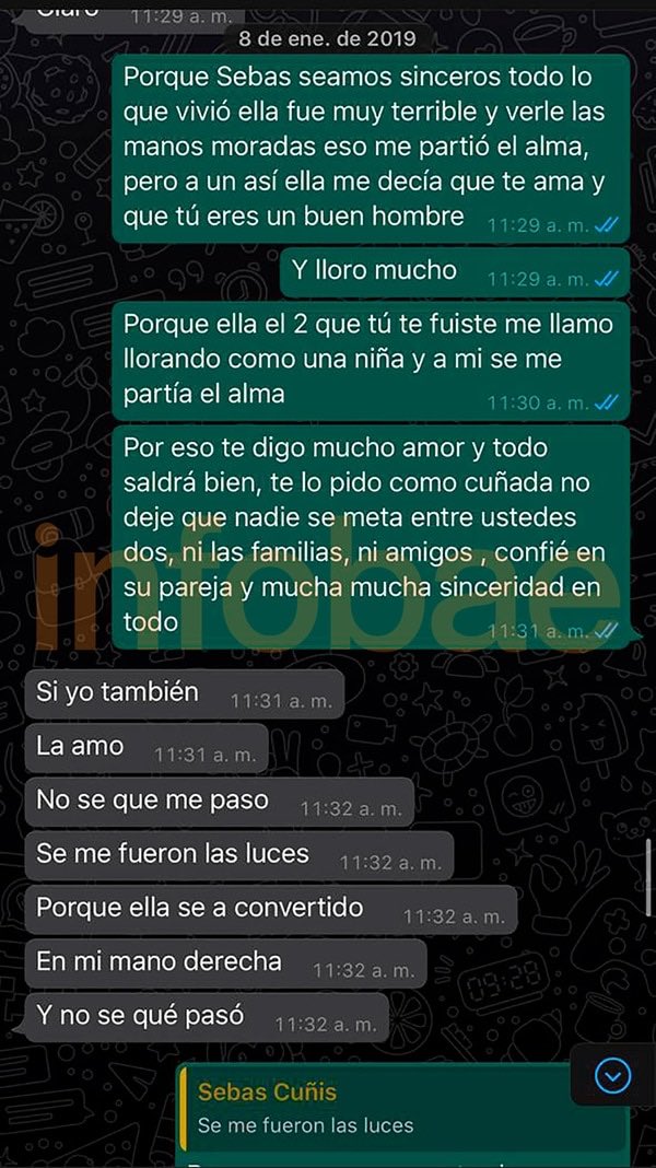 CHATS DE SEBASTIÁN VILLA Y DANIELA CORTÉS