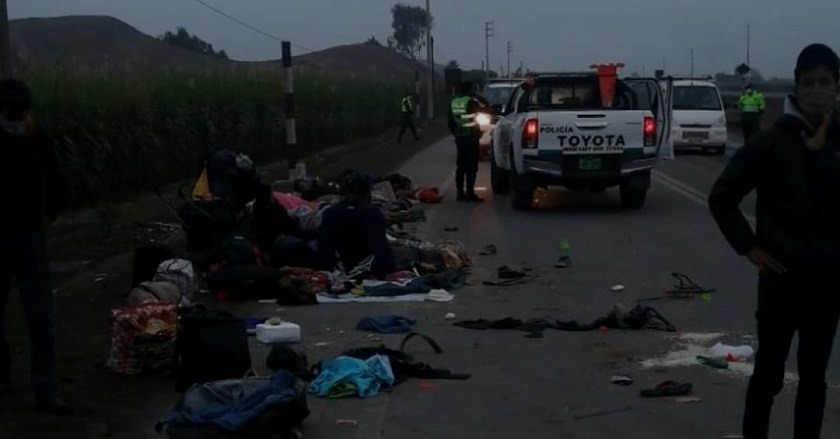 ARROLLARON VENEZOLANOS en perú