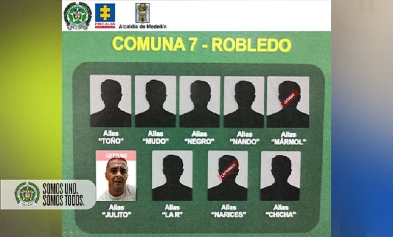 Capturado 'julito' cabecilla del GDCO el acopio de Robledo (2) y de los más buscados 