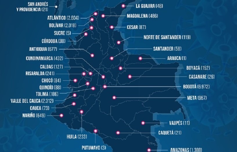 Datos de los 23 que fallecieron de coronavirus este sábado en Colombia