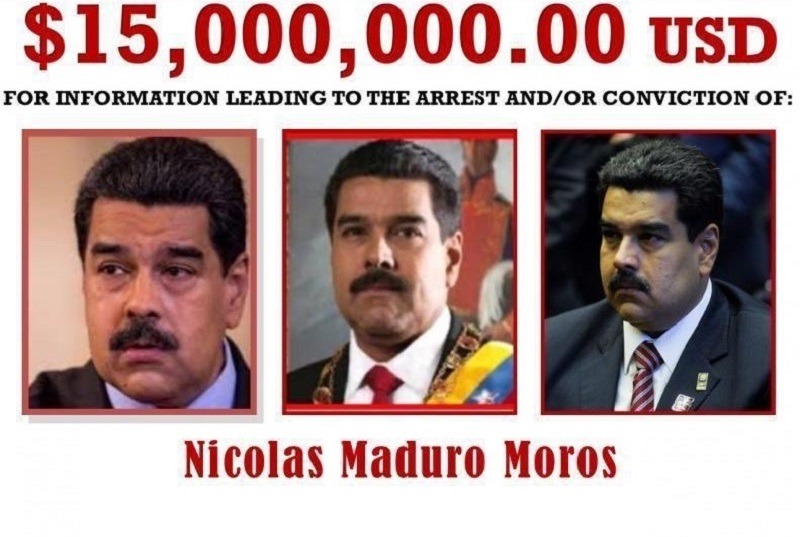 Cartel de búsqueda Nicolás Maduro