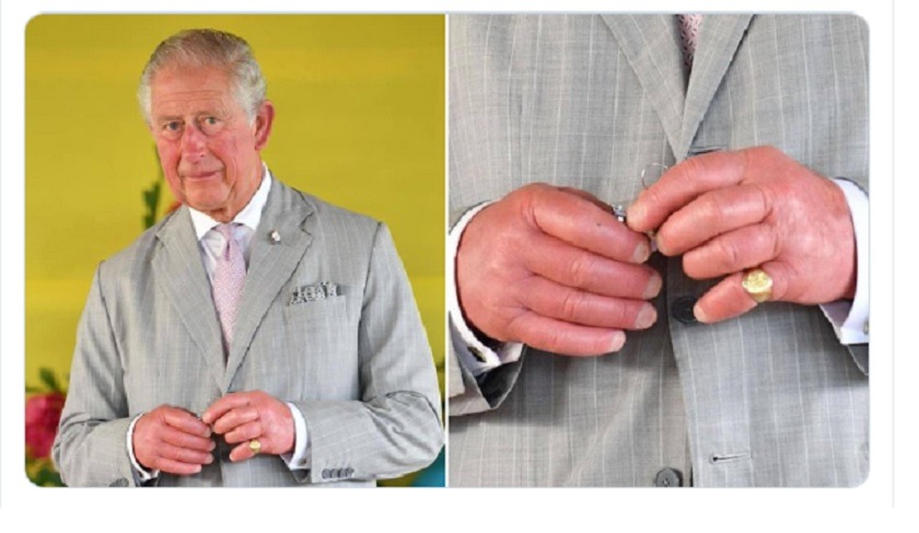 Los dedos de Carlos, príncipe de Inglaterra, están despertando todo tipo de teorías
