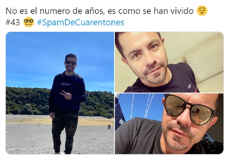 Piter Albeiro, a sus 43, participó en el Spam de Cuarentones en Twitter