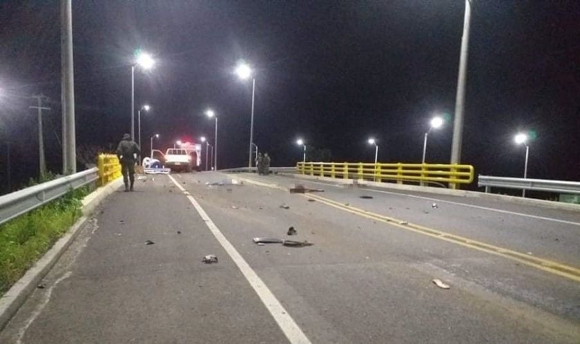 Brutales imágenes de un fatal accidente tras chocarse en Planeta Rica