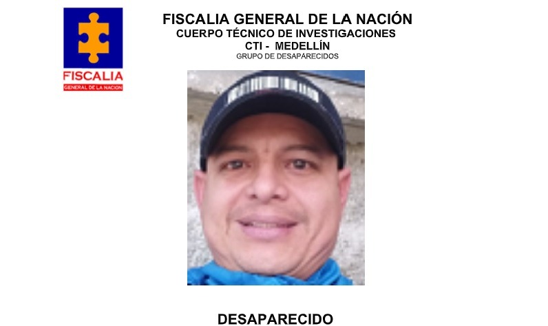 Hombre de 42 que desapareció en Medellín