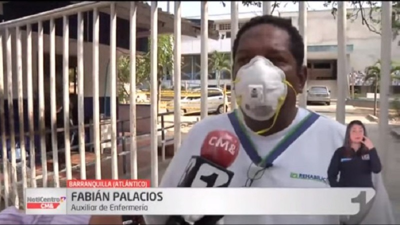 Enfermero protestó en tv nacional por falta de protección para la pandemia y murió de coronavirus
