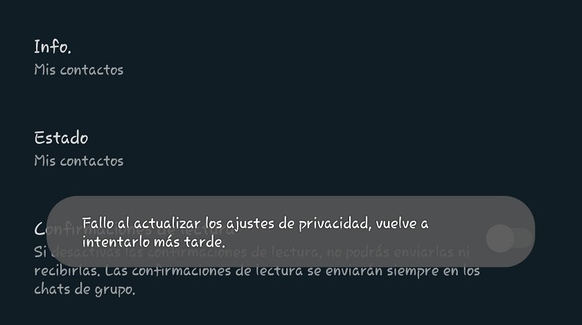 Reportan caída de WhatsApp: no deja ver la última conexión ni el «en línea»