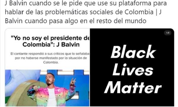 J Balvin tendencia por trinos sobre racismo