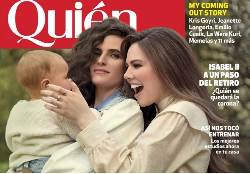 Joy Huerta y Diana Atri posan por primera vez para una revista junto a su hija Noah