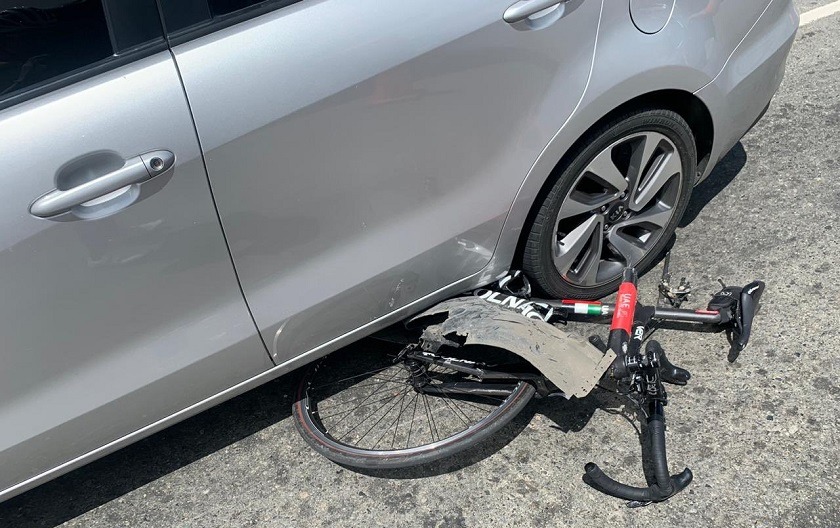 El ciclista Carlos Ospina fue arrollado en su bicicleta en El Santuario