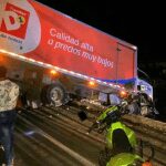 Se accidentó camión del D1 en Tasajera, pero no lo saquearon