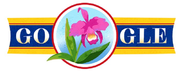 Con una orquídea el Doodle de Google celebra la Independencia de Colombia 