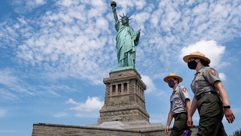 Reabrieron la isla donde está la Estatua de la Libertad y solo 20 personas fueron a verla