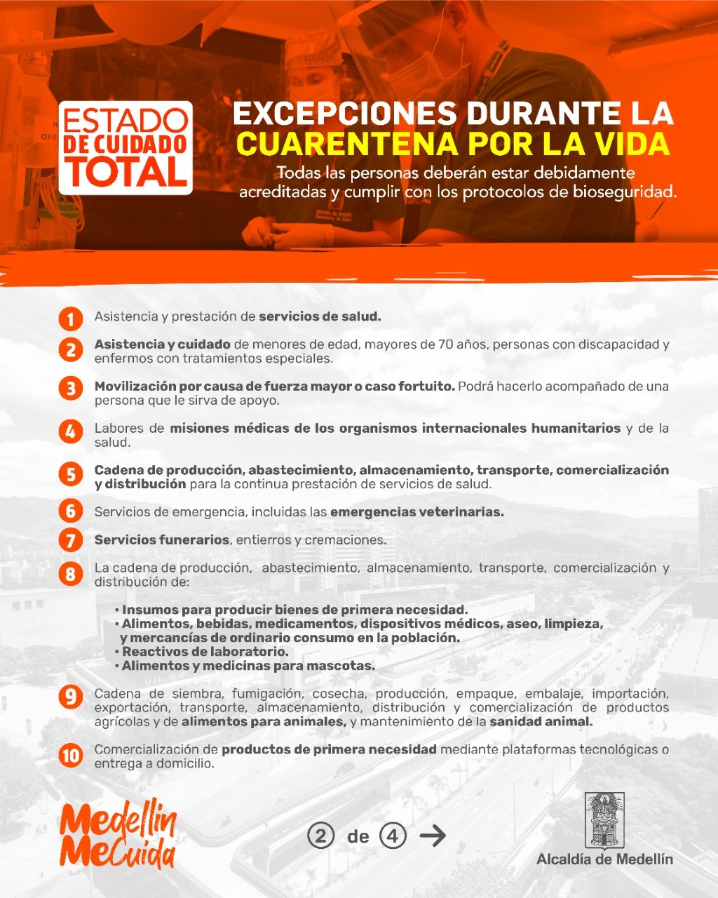 Excepciones para poder circular por Medellín y el Valle del Aburrá en cuarentena