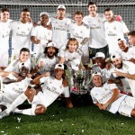 James y Bale, entre risas y apartados en las celebraciones del Real Madrid