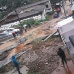 Impresionante inundación en las calles de La Gabriela en Bello