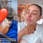 Marcela Reyes llora por su mamá que está hospitalizada en el Pablo Tobón Uribe