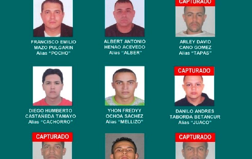 Policía revela el cartel de los delincuentes MÁS BUSCADOS de Bello