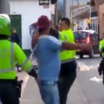 Riña en Tocancipá entre policías y venezolanos a los que les tuvieron que disparar en los pies