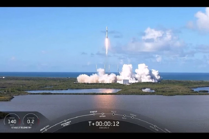 SpaceX envía al espacio al satélite Anasis 2 de Corea del Sur