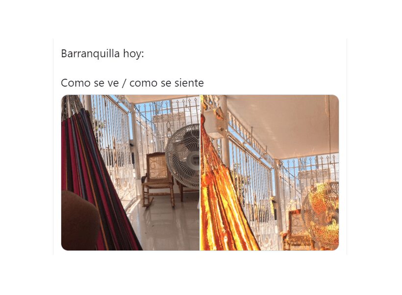 Los memes al indefendible CALOR que está haciendo en Barranquilla