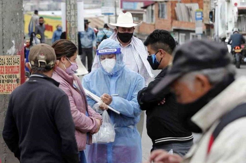 Bogotá se desborda de casos, Colombia reporta 11.996 casos de Covid-19 este jueves