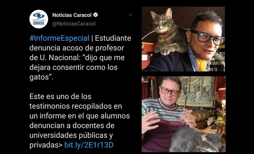 Fabián Sanabria, el profesor que quería consentir a estudiantes como "gatos"