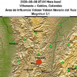 Temblor cerca al Nevado del Ruiz este sábado fue de 3.1