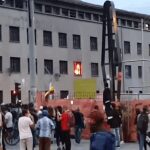Bomba al comando de la Policía de Medellín