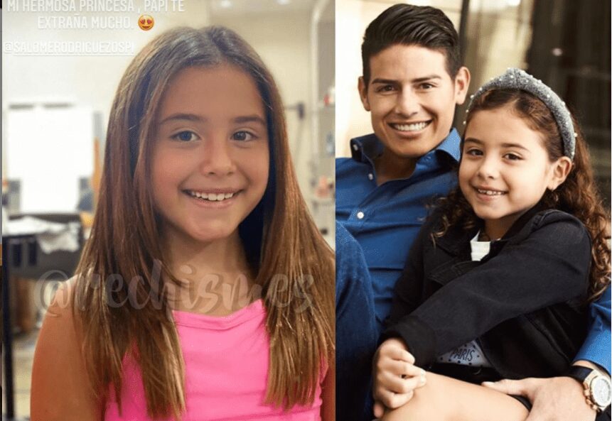 ¿Le están quitando la infancia?, opinan del look de Salomé, la hija de James