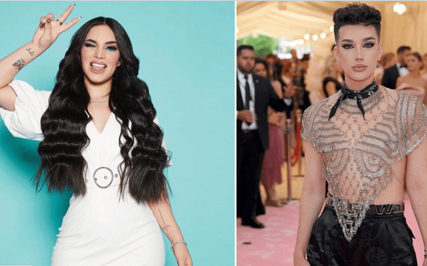 Kimberly Loaiza junto a James Charles