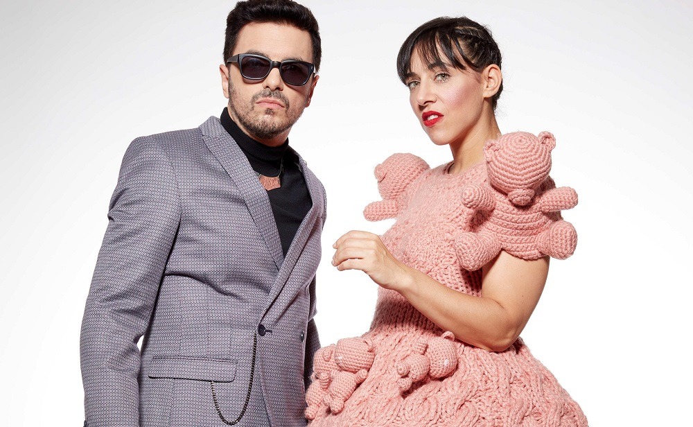 Alejandro Sergi y Juliana Gattas, miembros del grupo de pop argentino Miranda!.