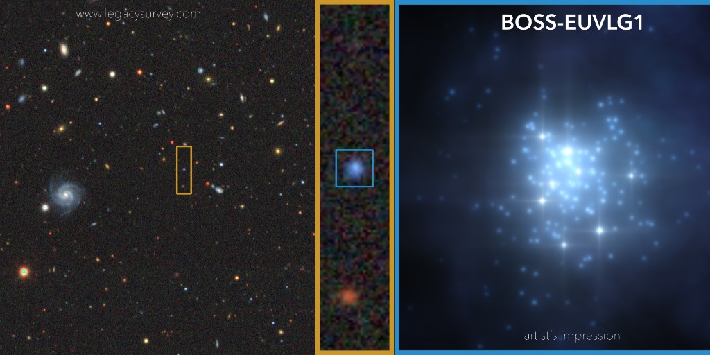 Descubren galaxia cuya luminosidad ultravioleta es comparable a la de cuásar
