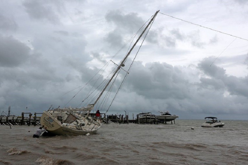 La tormenta Gamma toma fuerza al dejar Yucatán y salir al Golfo de México