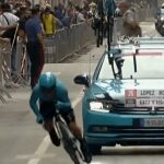 Por brutal caída, Miguel Ángel López se retiró del Giro de Italia