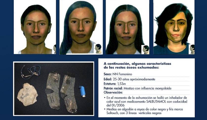 Este sería el rostro de una víctima mortal de las AUC y cuyo cuerpo fue exhumado en Palmira en 2008