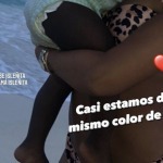 Las tres fotos de Laura Sánchez en San Andrés que no calaron y de paso parecen ¿racistas?