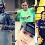 Katherine Tapia, de policía a ser la primera portera colombiana en anotar gol en la Liga Femenina