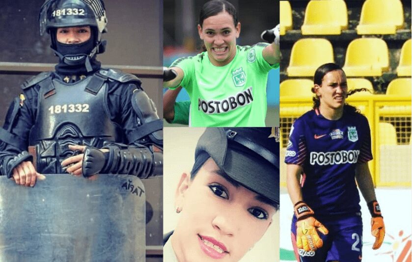 Katherine Tapia, de policía a ser la primera portera colombiana en anotar gol en la Liga Femenina