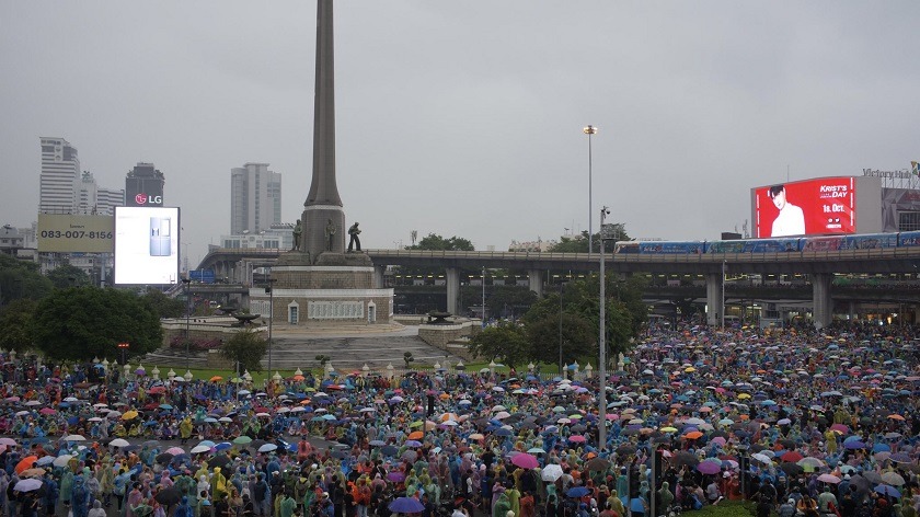 Protestas en Tailandia este 18 de octubre de 2020