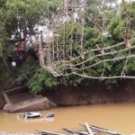 Se cayó el puente colgante de la vía Necoclí – Mello -Villavicencio: hay cinco muertos