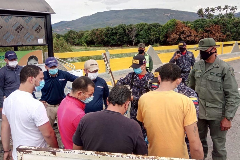 4 venezolanos fugados del destacamento 212 en el Táchira fueron expulsados de Colombia