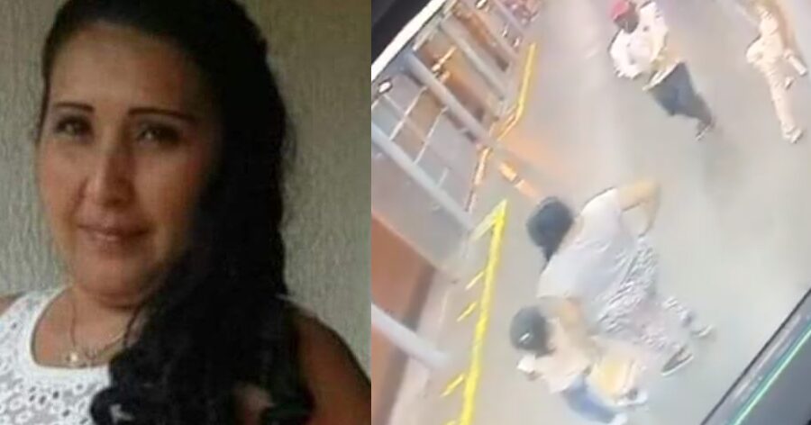 Video que muestra al atacante de María Cristina Bonilla disparándole en la estación Santa Mónica del Mío