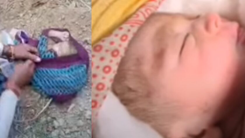 Encuentran un bebé a medio enterrar en una granja, luchaba por respirar y sobrevivir