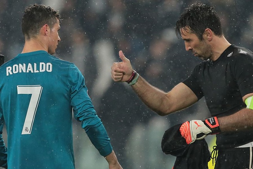 buffon y cristiano ronaldo
