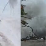 Impresionantes olas en San Andrés fueron captadas mientras pasa Iota